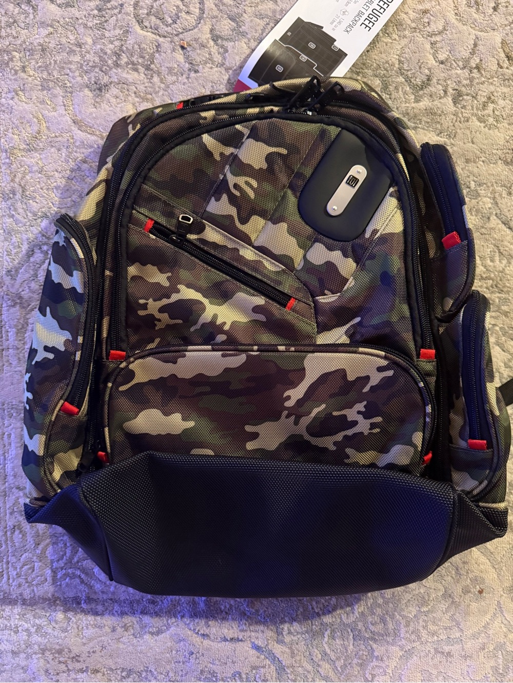 Ful Refugee Camouflage Men's Backpack with USB Port - made by Ful